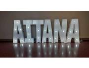 Letras gigantes con luces para tus eventos