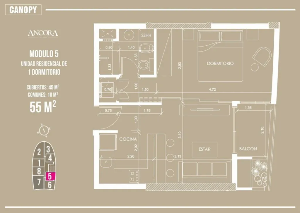 VENDO DEPARTAMENTO MONOAMBIENTE AMOBLADO EN EL EDIFICIO ANCORA STA TERESA — foto 3