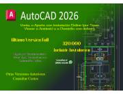 VENDO AUTOCAD 2026, ULTIMA VERSION, ESPAÑOL FULL, NO CADUCA...