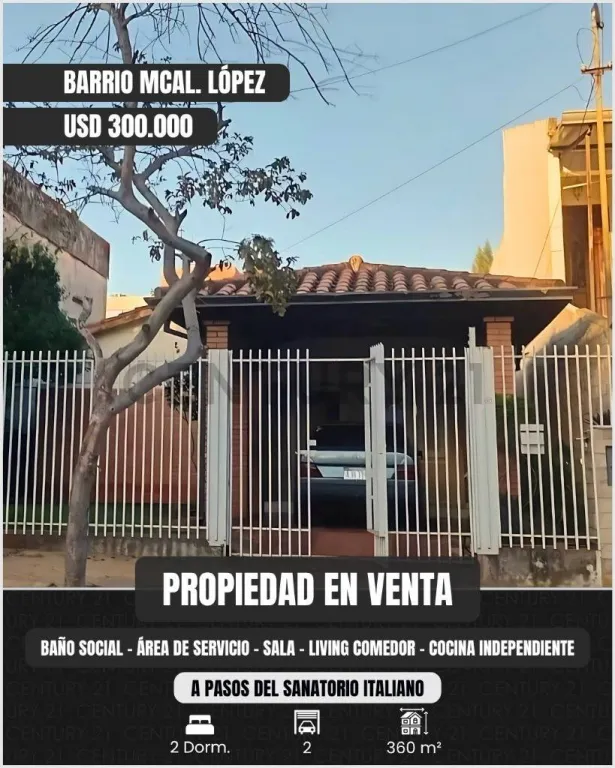 EN VENTA CASA con ubicación estratégica en el barrio Mcal López, Asunción — foto 2