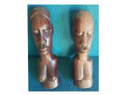 Pareja Africana de Madera