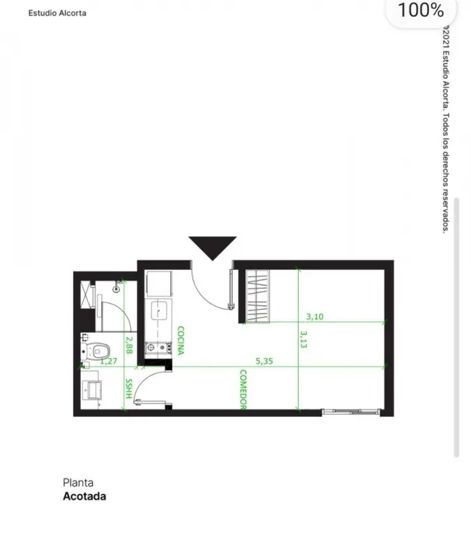 Monoambiente en Venta – Edificio Troche 624, Las Mercedes — foto 2