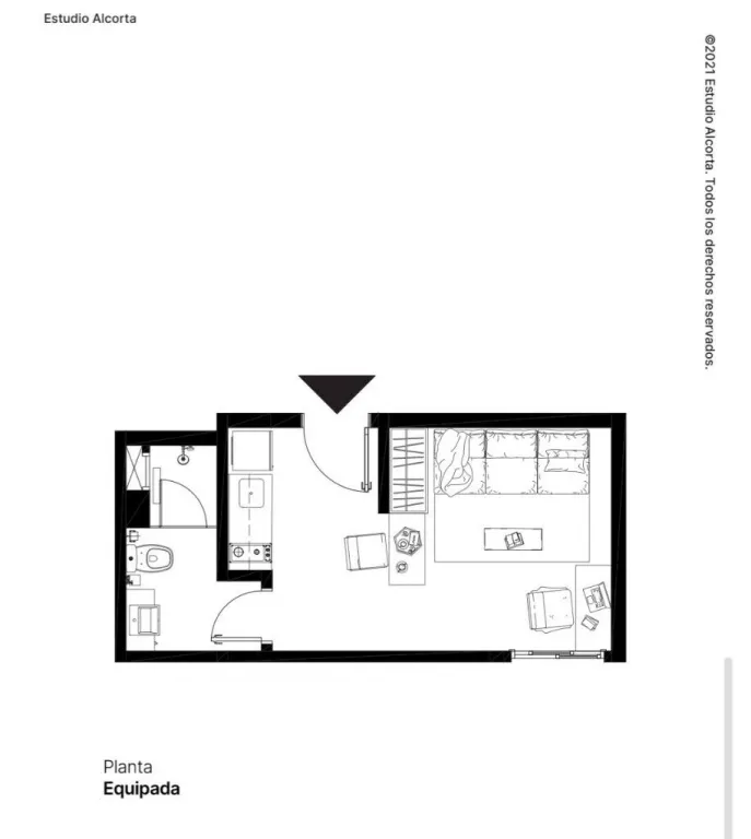Monoambiente en Venta – Edificio Troche 624, Las Mercedes — foto 3