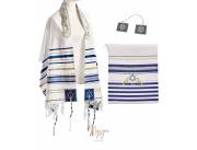 Hermoso manto tallit desde Israel