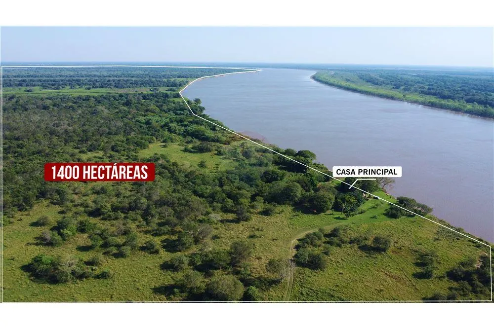 EN VENTA TERRENO DE 1.400 HAS EN LA CIUDAD DE PILAR — foto 2