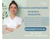 Estamos contratando Masajista para Masajes Corporativos