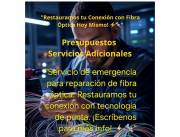 Reparaciones express de fibra optica y servicios IP