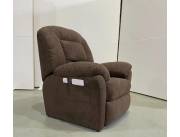 SOFA POLTRONA RECLINABLE 90º, ECOLEATHER TELA MARRON
