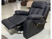 SOFA POLTRONA RECLINABLE COUFA NEGRO CUERINA (933N) 1CPO