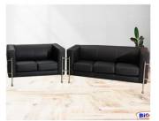 SOFA NIVARIA CORPO ECOLEATHER DE 3+2 LUGAR COUFA
