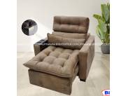 SOFA POLTRONA QUALITY RETRACTIL MARRON (4910)