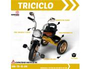 TRICICLOS METALICOS CON ASIENTO DE CUERO