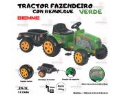 TRACTOR A PEDAL CON REMOLQUE
