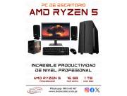 PC de Escritorio AMD Ryzen 5. Adquirila en cuotas!