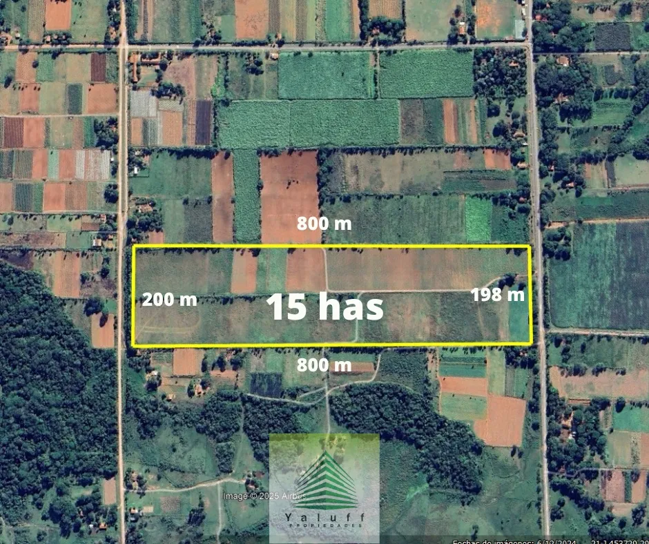 TERRENO 15 HAS EN NUEVA ITALIA SOBRE ASFALTO ZONA ALTA Y PLANA — foto 2