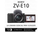 Cámara Sony ZV-E10 Kit 16-50mm. Adquirila en cuotas!