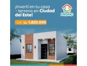 Casa PREMIUN+Terreno con Financiacion a Precio de Alquiler