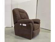 SOFA POLTRONA RECLINABLE 90º, ECOLEATHER TELA MARRON