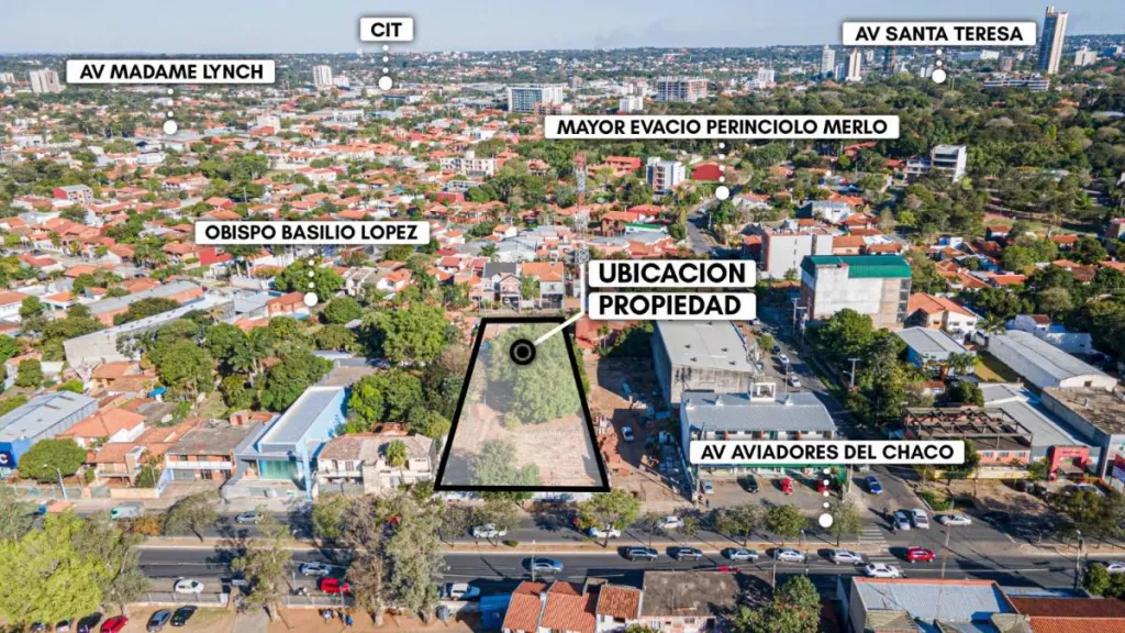 VENDO TERRENO SOBRE AVDA. AVIADORES DEL CHACO — foto 2