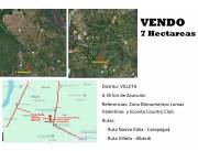 VENDO 7 HECTAREAS - VILLETA