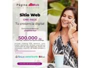 One Page profesional: mostrá todo en un scroll. 🌐