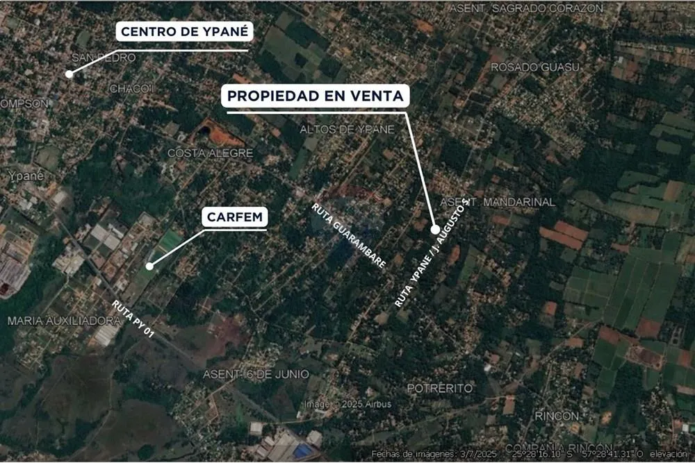 VENDO TERRENO EN YPANÉ 50 METROS DE LA RUTA — foto 3