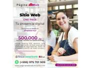 Tu marca, clara y directa en una sola página.🚀⚡