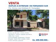 Duplex a estrenar en Fernando de la Mora