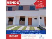 PROMO TU DÚPLEX CON  DESCUENTO.  🏘 Bᴀʀʀɪᴏ Cᴇʀʀᴀᴅᴏ “Eʟ Pᴀʀᴀɪ‌sᴏ” - Lᴀᴍʙᴀʀᴇ‌
