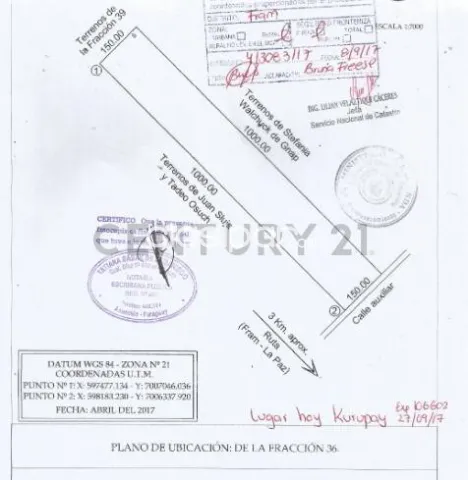 EN VENTA TERRENO DE 15 HECTAREAS EN ITAPUA ID: 37343 — foto 2