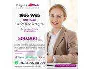 Tu marca, clara y directa en una sola página.🚀