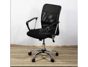 SILLA STYLE GIRATORIA TELA MESH 90 KG (65BK)