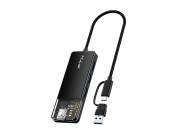 FTX HUB FTX-HUBT3-PB USB-C/USB-A 3.0 4 PORT/5GBPS NEGRO