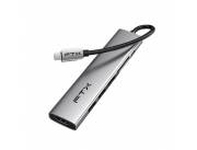FTX HUB FTX-HBP2-AG7 USB-C 3.0/7 EN 1 4K/5GBPS/HDMI/USB/SD-TF GRIS