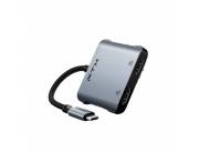 ADAPTADOR FTX FTX-CM2H4K-AG USB-C/4 EN 1 2HDMI/USB-A/USB-C 4K/GRIS