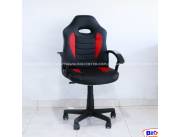 SILLA GIRATORIA GAMER KIDS ROJO/NEGRO (2735)