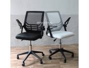 SILLA GIRATORIA TELA MESH BRAZO REBATIBLE 100k (6927)