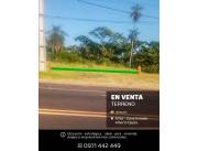 ALTOS, TERRENO DE 374 M2 SOBRE RUTA ASFALTADA ALTOS–LOMA GRANDE ZONA ESTADIO ALBERTO OJEDA