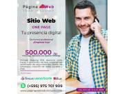 Tu marca, clara y directa en una sola página 🚀