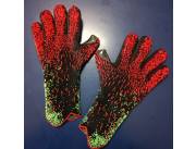 Guante Arquero Pro Latex negro, rojo, verde fluo