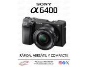 Cámara Sony A6400 Kit 16-50mm. Adquirila en cuotas!