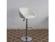 BUTACA STOOL CROMADO CONSU BLANCA (7573)