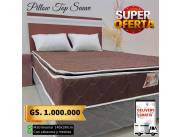 Sommier Linea Pillow top Suave 90kg por lado