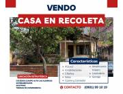 VENDO CASA EN RECOLETA
