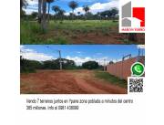 VENDO! 7 terrenos juntos en Ypane CL923