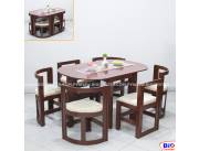 JUEGO DE COMEDOR 6 SILLAS ALASKA