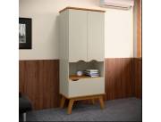 ARMARIO ALTO 2 PUERTAS MARRON|BLANCO(5943)