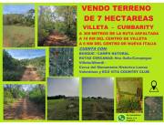 VENDO 7 HECTAREAS - VILLETA