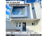 DUPLEX A ESTRENAR EN SAN LORENZO