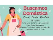 SE BUSCA DOMESTICA/COCINERA
